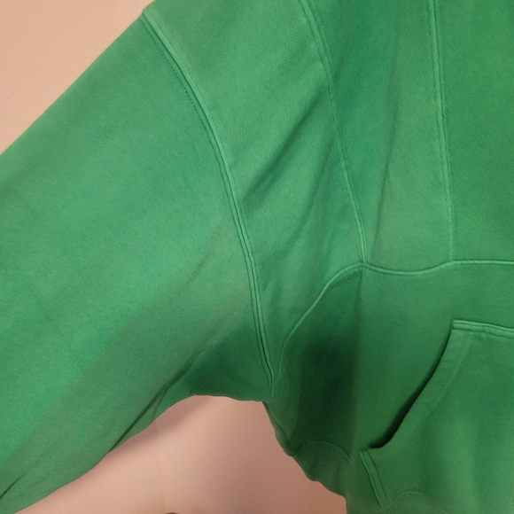 AERIE kelly green quarter zip sweatshirt size large NEW - Picture 4 of 5